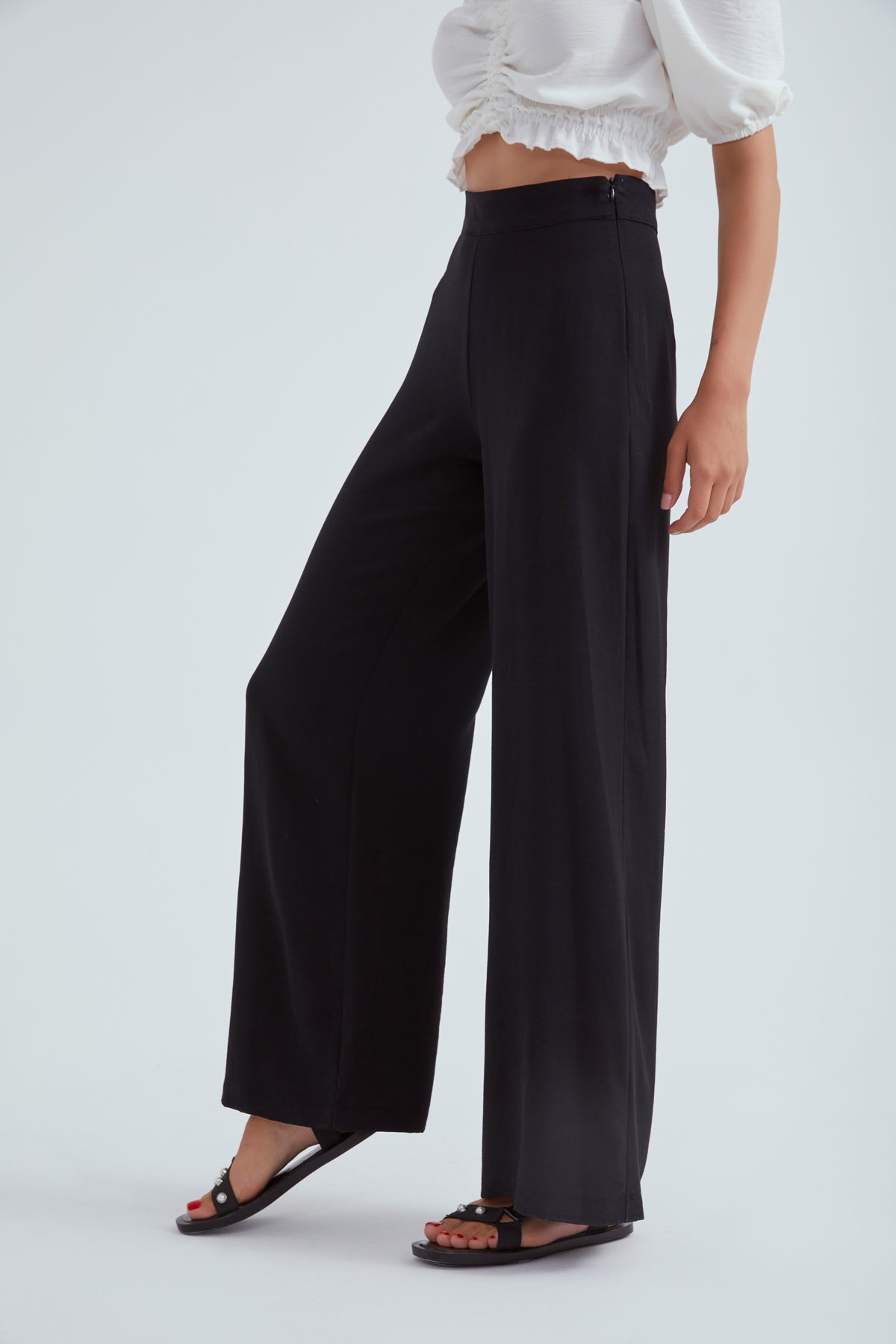 Pantalon Palazzo taille haute