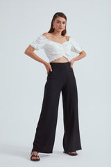 Pantalon Palazzo taille haute